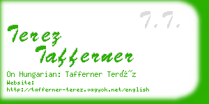 terez tafferner business card